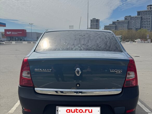 2011 Renault Logan I Рестайлинг, синий, 450000 рублей - вид 4