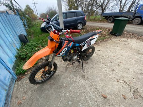 2021 YCF Bigy 125MX, оранжевый, 65000 рублей, вид 3