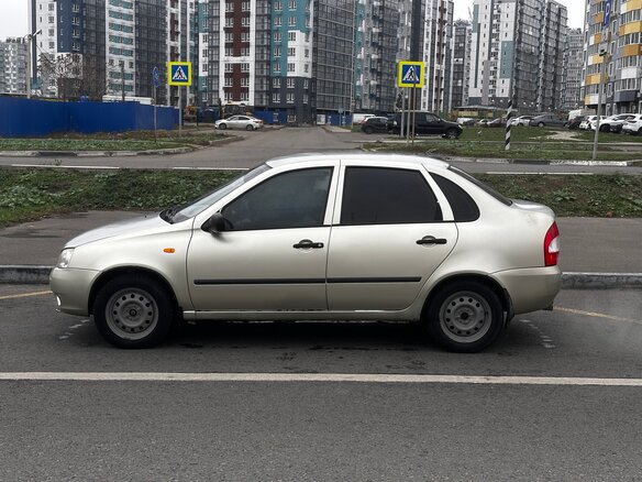 2007 Lada (ВАЗ) Kalina I, бежевый, 375000 рублей - вид 3