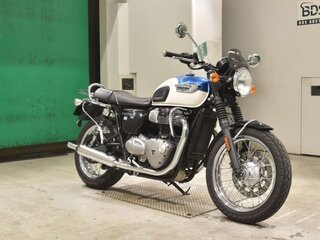 2016 Triumph Bonneville T100, голубой, 743000 рублей, вид 2