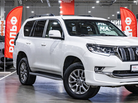 2019 Toyota Land Cruiser Prado 150 Series Рестайлинг 2, белый, 4499700 рублей, вид 5