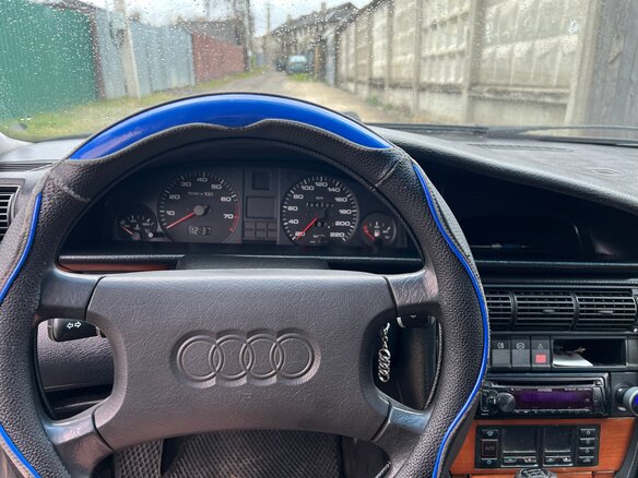 1991 Audi 100 IV (C4), синий, 300000 рублей - вид 10
