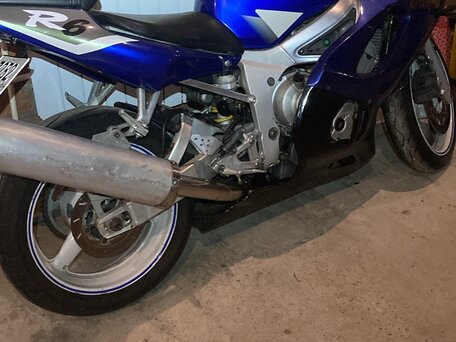1999 Yamaha YZF-R6, синий, 375000 рублей, вид 1