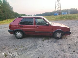 1991 Volkswagen Golf KAT II, красный, 110000 рублей, вид 2