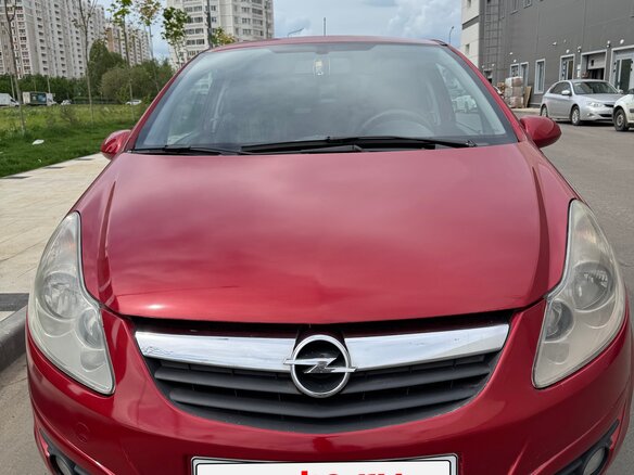2008 Opel Corsa D, красный, 380000 рублей - вид 1