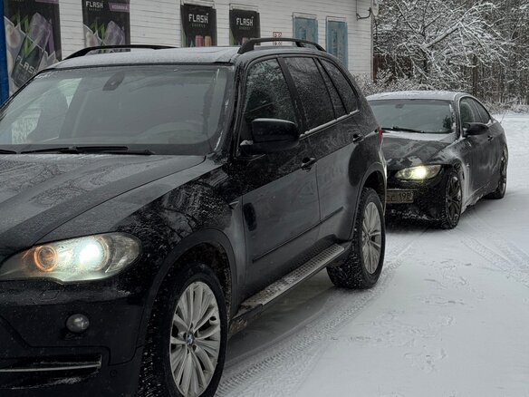 2008 BMW X5 3.0d II (E70), чёрный, 1340000 рублей - вид 1
