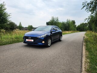 2021 Hyundai Solaris II Рестайлинг, синий, 1300000 рублей, вид 3