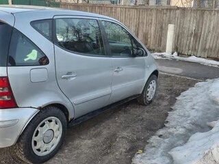 2002 Mercedes-Benz A-Класс 160 I (W168) Рестайлинг, серебристый, 350000 рублей, вид 3