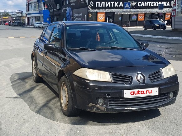 2007 Renault Megane II Рестайлинг, чёрный, 210000 рублей - вид 1