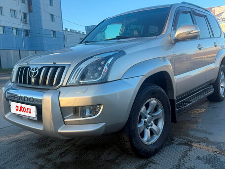 2008 Toyota Land Cruiser Prado 5-speed 120 Series Рестайлинг, бежевый, 2950000 рублей, вид 1