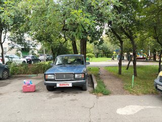 2006 Lada (ВАЗ) 2107, синий, 200000 рублей, вид 2