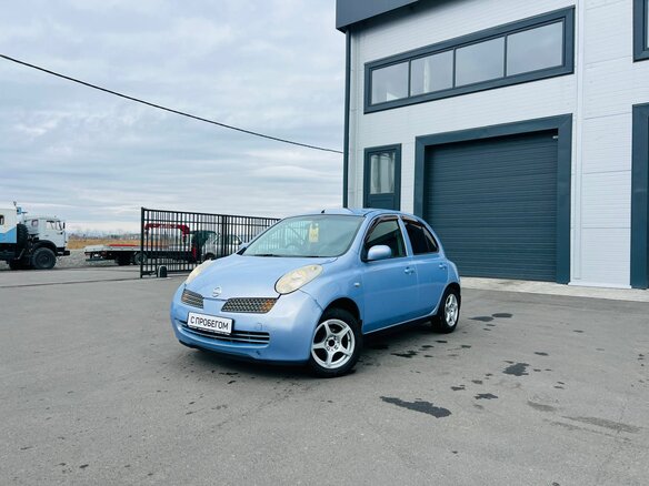 2004 Nissan March III (K12), голубой, 449999 рублей
