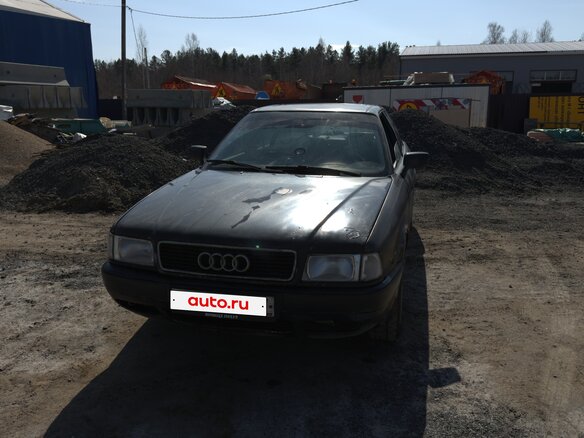 1991 Audi 80 V (B4), чёрный, 200000 рублей - вид 1