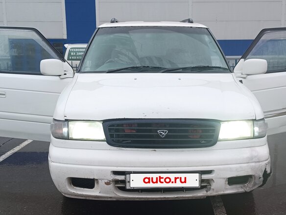 1996 Mazda MPV I (LV), белый, 315000 рублей - вид 2