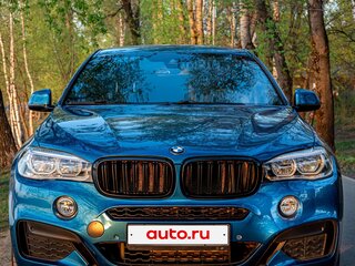 2019 BMW X6 30d II (F16), голубой, 5090000 рублей, вид 2