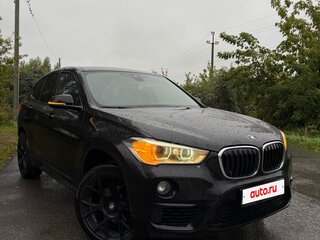 2018 BMW X1 18i sDrive II (F48), чёрный, 1645000 рублей, вид 2