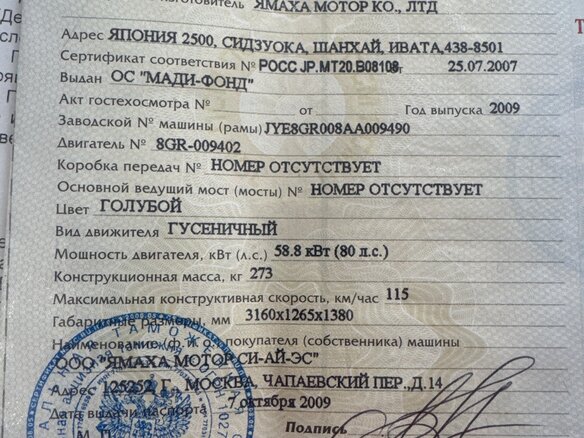 2009 Yamaha Venture, голубой, 1050000 рублей - вид 14