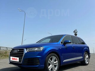 2016 Audi Q7 II (4M), синий, 3800000 рублей, вид 2
