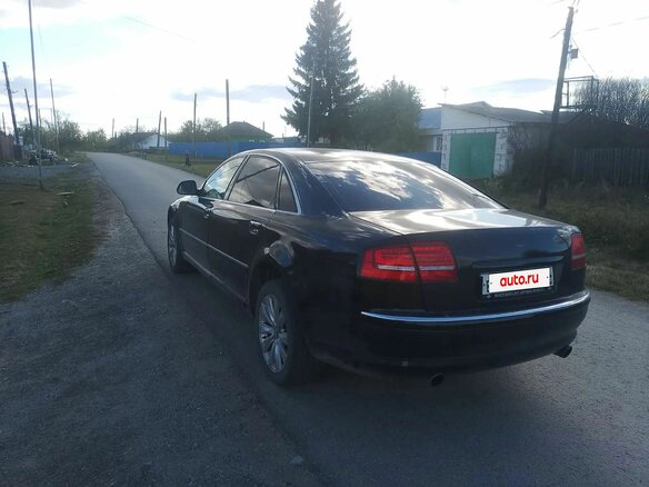 2009 Audi A8 Long II (D3) Рестайлинг 2, чёрный - вид 5