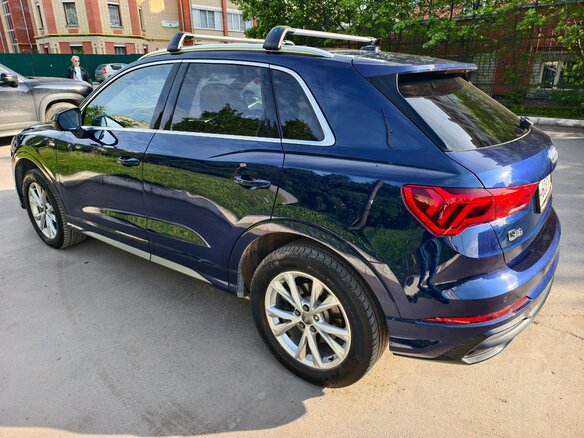 2020 Audi Q3 45 TFSI II (F3), синий, 3450000 рублей - вид 9