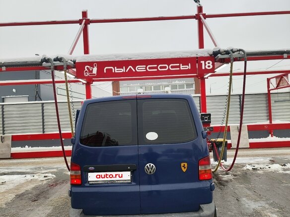 2007 Volkswagen Transporter T5, синий, 1300000 рублей - вид 5