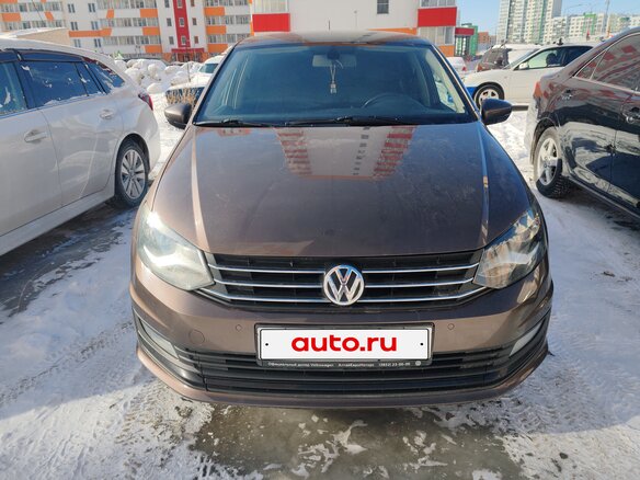 2018 Volkswagen Polo V Рестайлинг, коричневый, 1250000 рублей