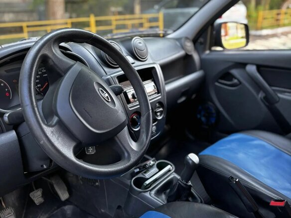 2012 Lada (ВАЗ) Granta I, синий, 190000 рублей - вид 4