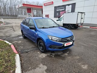 2019 Lada (ВАЗ) Granta I Рестайлинг, синий, 630000 рублей, вид 4
