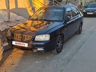 2007 Hyundai Accent ТагАЗ II, синий, 430000 рублей, вид 1