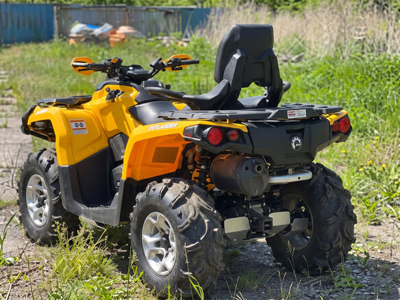 2012 BRP Can-Am Outlander 500, жёлтый, 762000 рублей