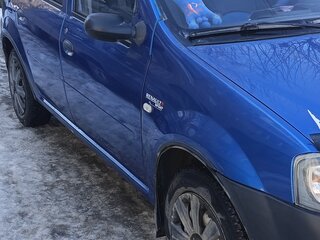 2009 Renault Logan I, синий, 320000 рублей, вид 4