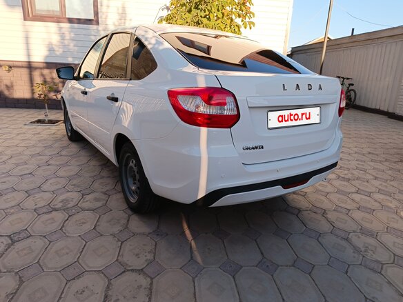 2019 Lada (ВАЗ) Granta I Рестайлинг, белый, 480000 рублей - вид 4
