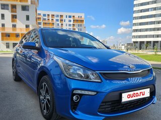 2017 Kia Rio III Рестайлинг, синий, 1350000 рублей, вид 2