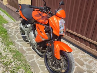 2007 Kawasaki ER-6N, оранжевый, 310000 рублей, вид 2