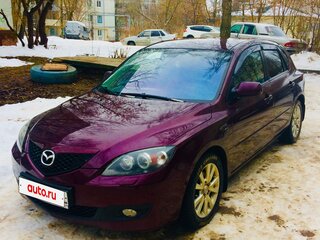 2007 Mazda 3 I (BK) Рестайлинг, пурпурный, 650000 рублей, вид 1