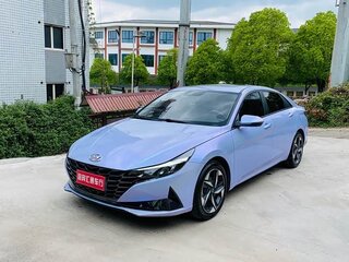 2022 Hyundai Elantra VII (CN7), голубой, 1360000 рублей, вид 3