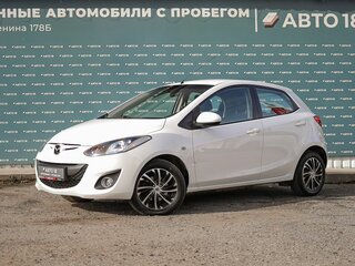 2011 Mazda 2 II Рестайлинг (DE2), белый, 799000 рублей, вид 1