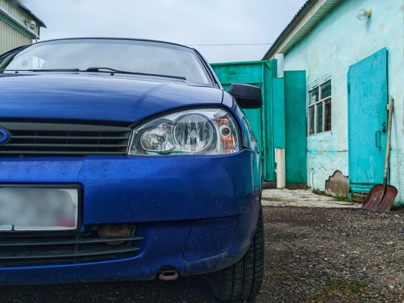 2011 Lada (ВАЗ) Kalina I, синий - вид 2