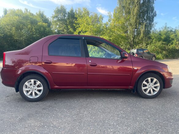 2012 Renault Logan I Рестайлинг, красный, 530000 рублей - вид 7