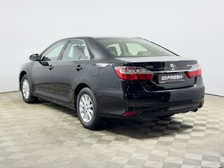 2015 Toyota Camry VII (XV50) Рестайлинг, чёрный, 1600000 рублей, вид 2