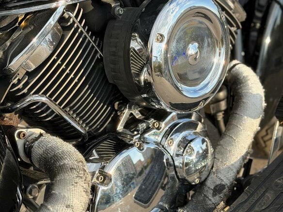 2003 Yamaha XVS1100, чёрный, 445000 рублей - вид 10