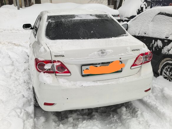 2012 Toyota Corolla X (E140, E150) Рестайлинг, белый, 910000 рублей - вид 4