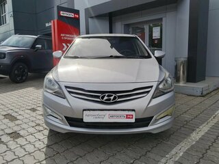 2014 Hyundai Solaris I Рестайлинг, серебристый, 625310 рублей, вид 2