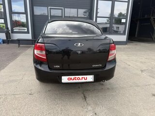 2013 Lada (ВАЗ) Granta I, чёрный, 350000 рублей, вид 4