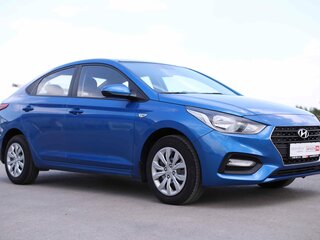 2017 Hyundai Solaris II, синий, 1350000 рублей, вид 3