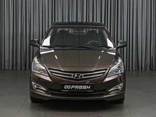 2015 Hyundai Solaris I Рестайлинг, коричневый, 1085000 рублей, вид 3