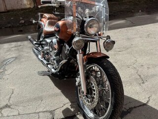 1997 Yamaha XVS400 Drag Star, оранжевый, 300000 рублей, вид 1