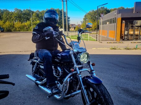 2013 Harley-Davidson Sportster 1200, синий, 710000 рублей, вид 4
