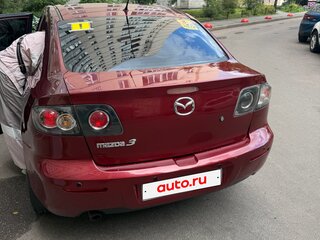 2008 Mazda 3 I (BK) Рестайлинг, красный, 490000 рублей, вид 4