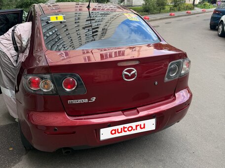 2008 Mazda 3 I (BK) Рестайлинг, красный, 490000 рублей, вид 4